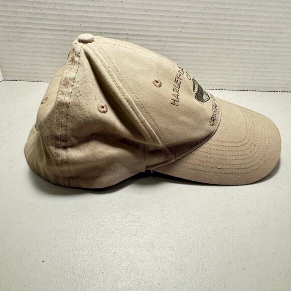Harley Davidson Baseball Cap - CrystalRiver FL - light khaki sz L/XL - Picture 3 of 7